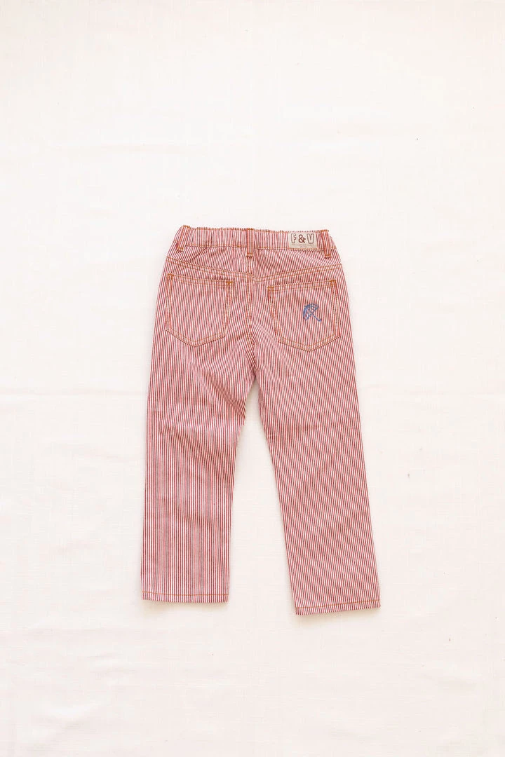 Fin & Vince Vintage Jeans - Chili Stripe Sale 8 Fin & Vince Vintage Jeans - Chili Stripe Sale
