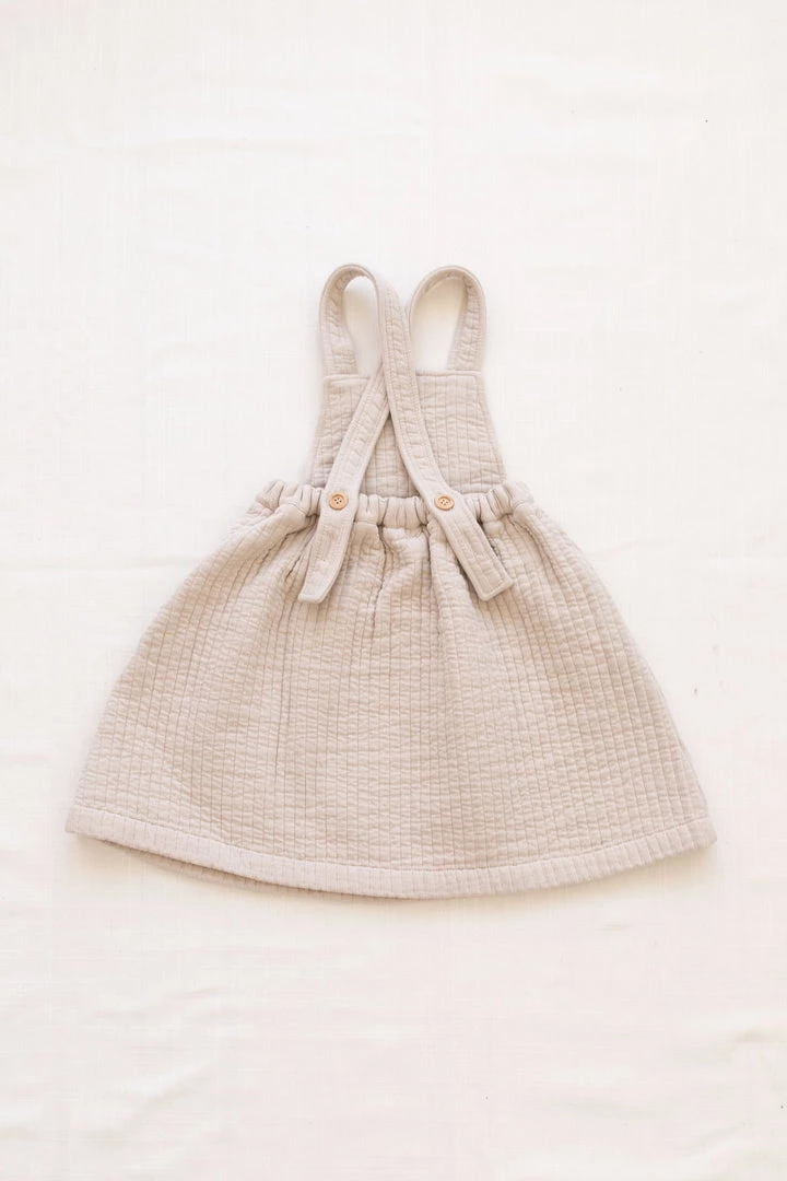 Fin & Vince Sale Quilted Pinafore - Sand 7 Fin & Vince Sale Quilted Pinafore - Sand