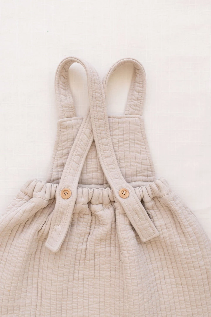 Fin & Vince Sale Quilted Pinafore - Sand 4 Fin & Vince Sale Quilted Pinafore - Sand