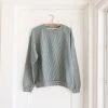 Fin & Vince Sale Women's Terry Sweater - Ocean