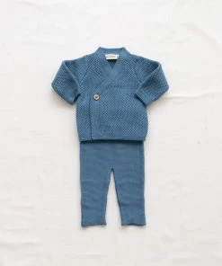 Fin & Vince Suspender Pant - Vintage Blue