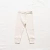 Fin & Vince Ribbed Home Pant - Milk Sale