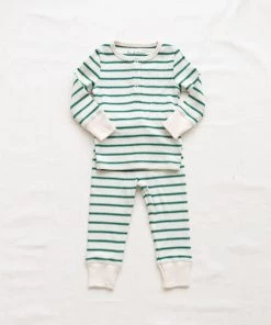 Fin & Vince Ribbed Snap Top - Ticking Stripe Sale