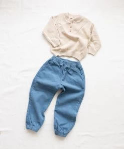 Fin & Vince Sale Ribbed Pullover - Sand