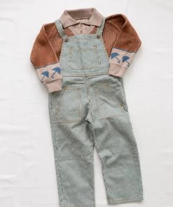 Fin & Vince Umbrella Sweater - Hazelnut/ Flax/ Vintage Blue