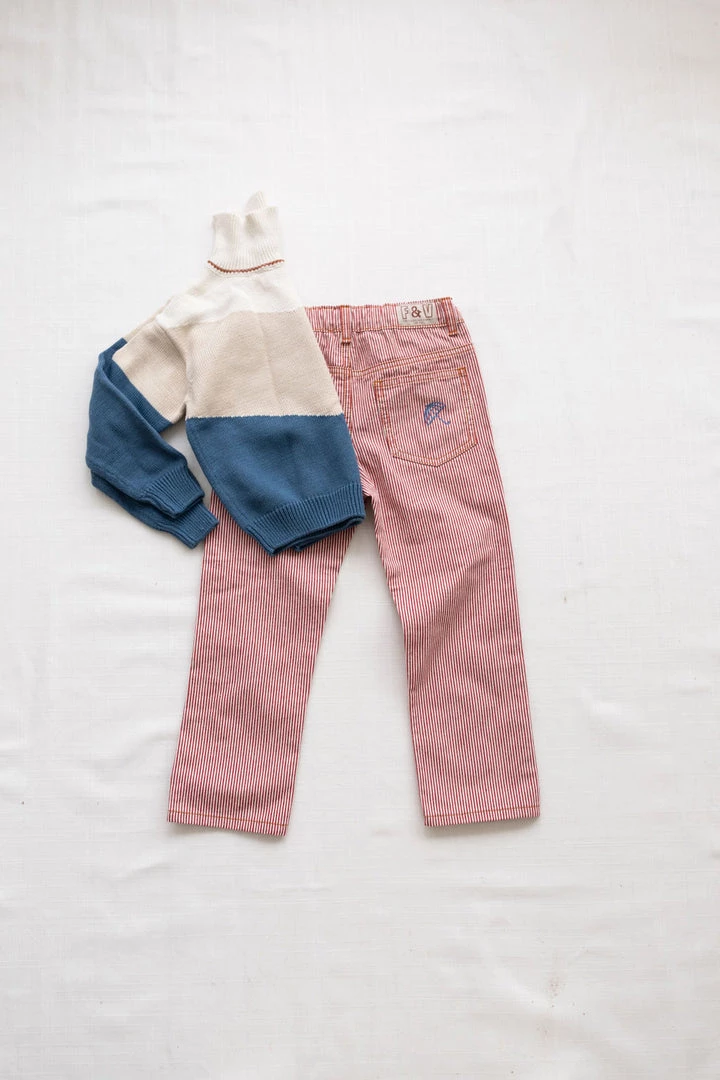 Fin & Vince Vintage Jeans - Chili Stripe Sale 13 Fin & Vince Vintage Jeans - Chili Stripe Sale