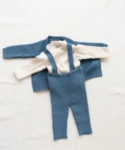 Fin & Vince Suspender Pant - Vintage Blue