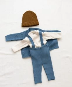 Fin & Vince Suspender Pant - Vintage Blue