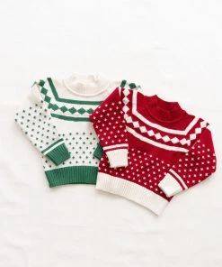 Fin & Vince Sale Holiday Sweater - Chili