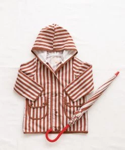 Fin & Vince Rain Coat - Popcorn Stripe Sale