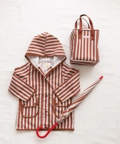 Fin & Vince Rain Coat - Popcorn Stripe Sale