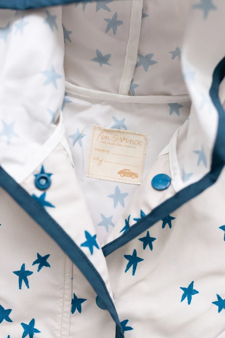 Fin & Vince Sale Rain Coat - Ocean Shooting Stars 4 Fin & Vince Sale Rain Coat - Ocean Shooting Stars