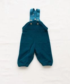 Fin & Vince Fleece Dungarees - Ocean