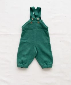 Fin & Vince Fleece Dungarees - Fern Sale