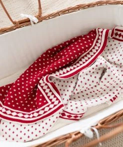 Fin & Vince Holiday Blanket - Chili