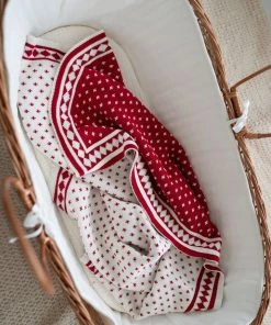 Fin & Vince Holiday Blanket - Chili