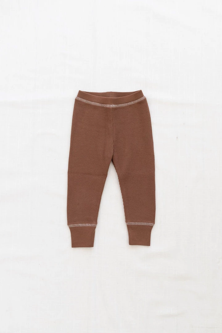 Fin & Vince Waffle Home Pant - Cinnamon 3 Fin & Vince Waffle Home Pant - Cinnamon