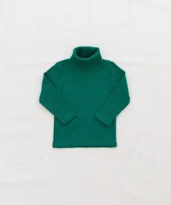 Fin & Vince Sale Ribbed Turtleneck - Jade