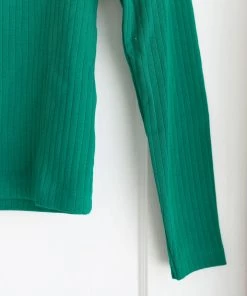 Fin & Vince Women's Ribbed Turtleneck - Jade