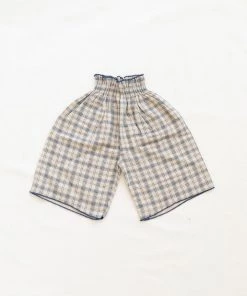 Fin & Vince Mia Culotte - Navy French Plaid Sale