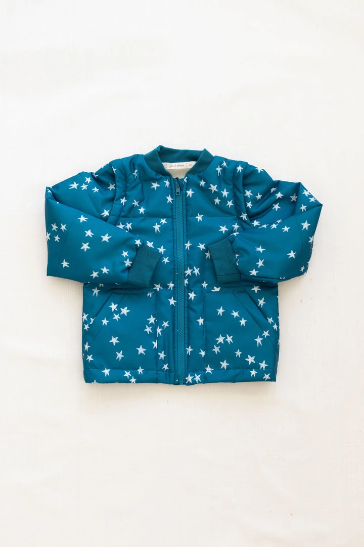 Fin & Vince Sale Puffer Jacket - Ocean Shooting Stars 3 Fin & Vince Sale Puffer Jacket - Ocean Shooting Stars