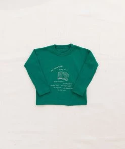 Fin & Vince Raglan Tee - Jade Open Book Sale