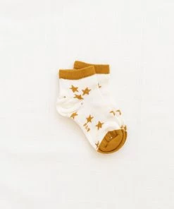 Fin & Vince Printed Socks - Goldenrod Shooting Stars