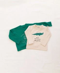 Fin & Vince Raglan Tee - Jade Open Book Sale
