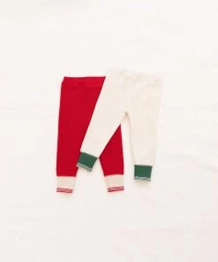 Fin & Vince Waffle Home Pant - Chili/ Retro Cuff