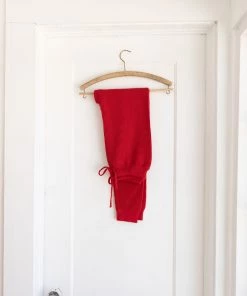 Fin & Vince Women's Knit Jogger - Chili Sale