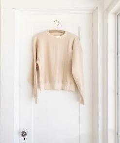 Fin & Vince Sale Women's Raglan Tee - Sand