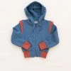 Fin & Vince Sale Hooded Jacket - Vintage Blue/ Tomato