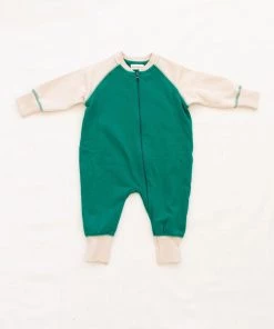Fin & Vince Sale Zip Romper - Jade/ Sand