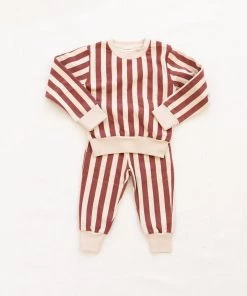 Fin & Vince Sale Fleece Pullover - Popcorn Stripe