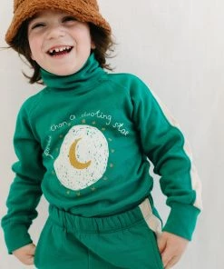 Fin & Vince Fleece Jogger - Jade/ Sand Sale