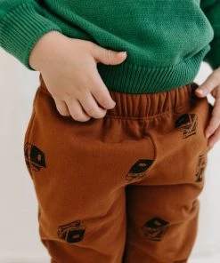 Fin & Vince Fleece Jogger - Story Print Sale