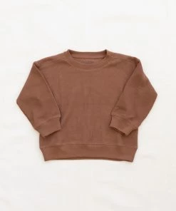 Fin & Vince Sale Waffle Raglan - Cinnamon