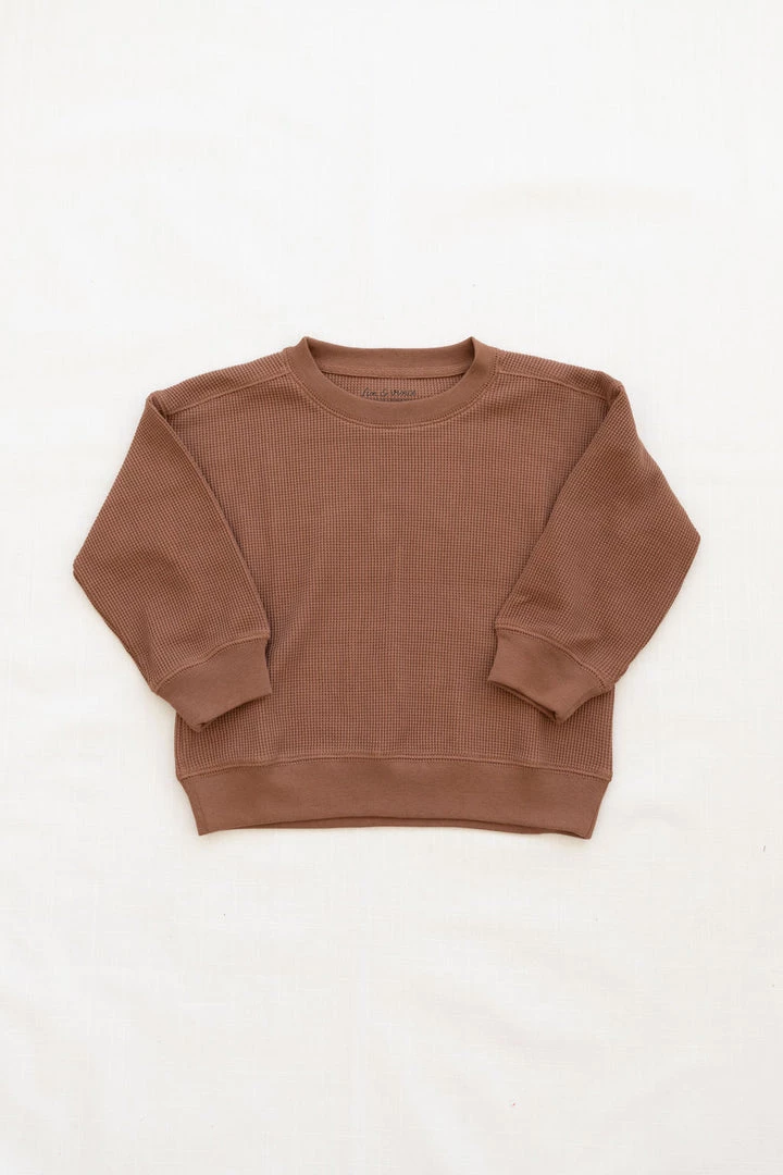Fin & Vince Sale Waffle Raglan - Cinnamon 3 Fin & Vince Sale Waffle Raglan - Cinnamon
