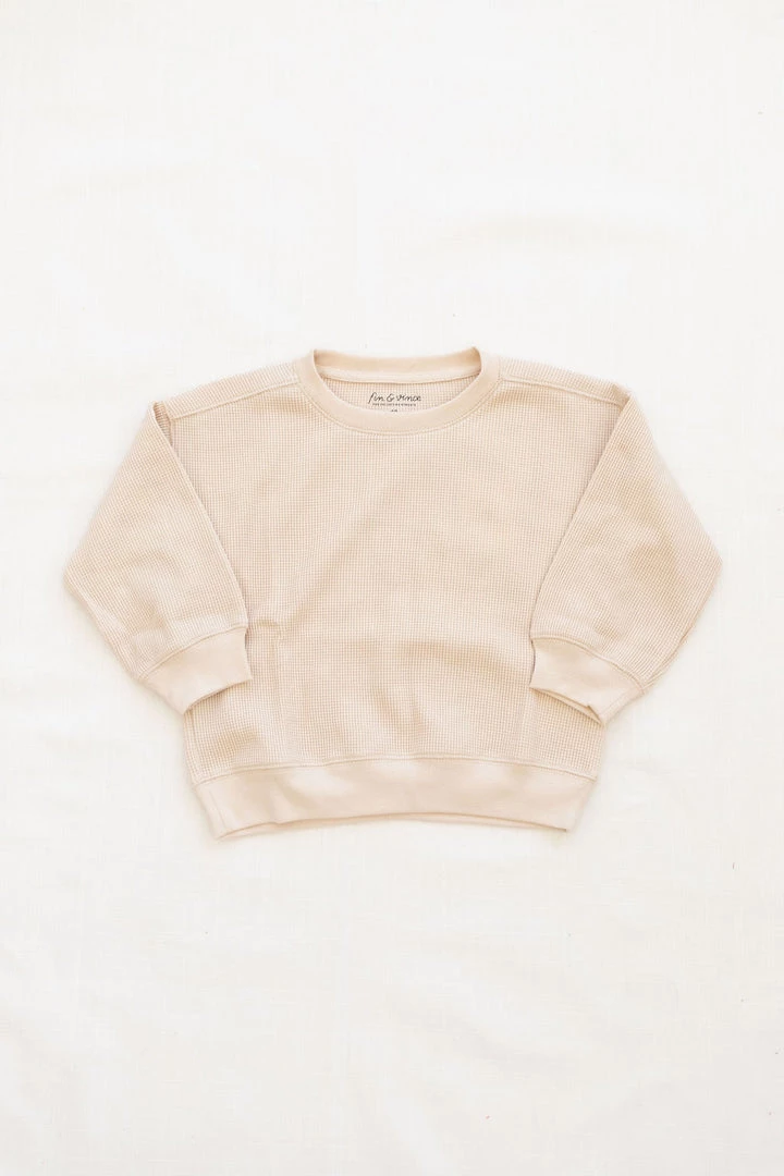 Fin & Vince Waffle Raglan - Sand Sale 3 Fin & Vince Waffle Raglan - Sand Sale