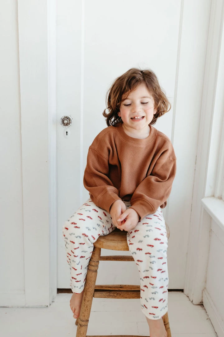 Fin & Vince Sale Waffle Raglan - Cinnamon 7 Fin & Vince Sale Waffle Raglan - Cinnamon