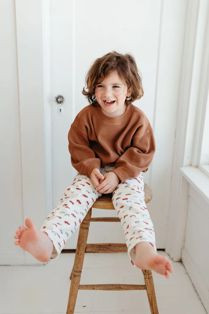 Fin & Vince Sale Waffle Raglan - Cinnamon 4 Fin & Vince Sale Waffle Raglan - Cinnamon