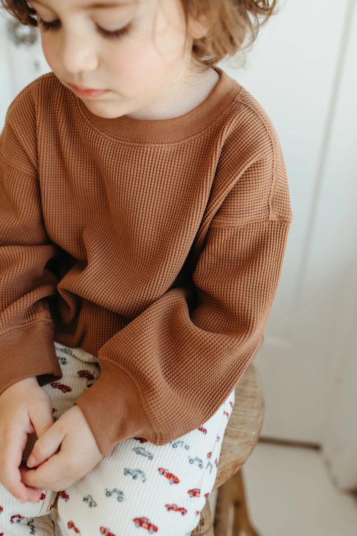 Fin & Vince Sale Waffle Raglan - Cinnamon 9 Fin & Vince Sale Waffle Raglan - Cinnamon