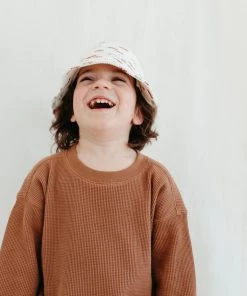 Fin & Vince Sale Waffle Raglan - Cinnamon 14 Fin & Vince Sale Waffle Raglan - Cinnamon