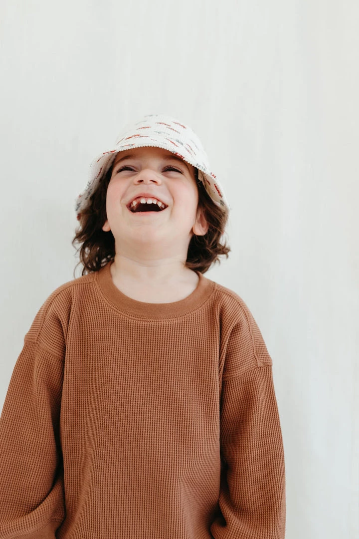 Fin & Vince Sale Waffle Raglan - Cinnamon 6 Fin & Vince Sale Waffle Raglan - Cinnamon