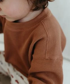 Fin & Vince Sale Waffle Raglan - Cinnamon 13 Fin & Vince Sale Waffle Raglan - Cinnamon