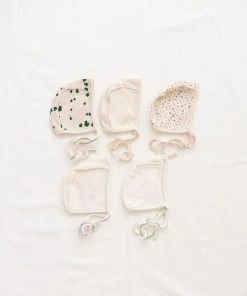 Fin & Vince Primary Bonnet - Milk + Emerald Stitch 29 Fin & Vince Primary Bonnet - Milk + Emerald Stitch