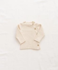 Fin & Vince Ribbed Knit Cardigan - Milk
