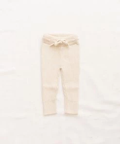 Fin & Vince Ribbed Knit Pant - Milk