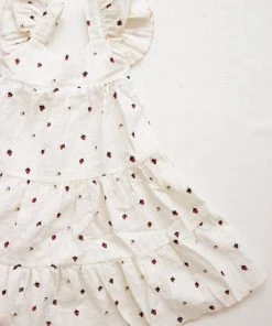 Fin & Vince Tiered Dress - Strawberries 11 Fin & Vince Tiered Dress - Strawberries