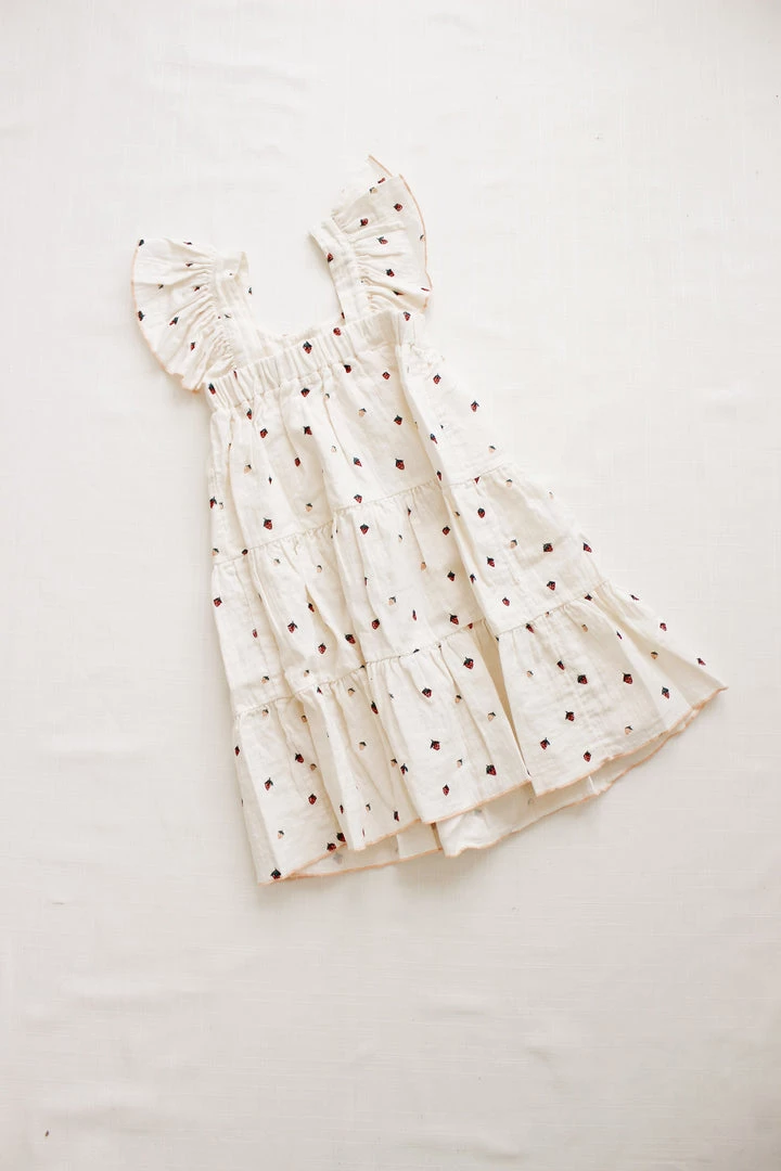 Fin & Vince Tiered Dress - Strawberries 8 Fin & Vince Tiered Dress - Strawberries